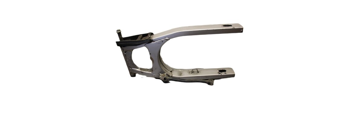 Die Hinterradschwinge verbindet das Hinterrad...