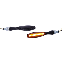 LED Lauflicht Blinker Schwarz Nodue Motorrad SPEC-X