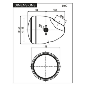 DAYTONA Motorrad Scheinwerfer Vintage Oldtimer