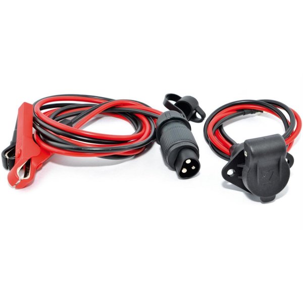 Motorcycle jump starter socket with jumper cable Baas