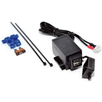 Motorrad und Roller USB 5 Steckdose set mit Kabel Baas