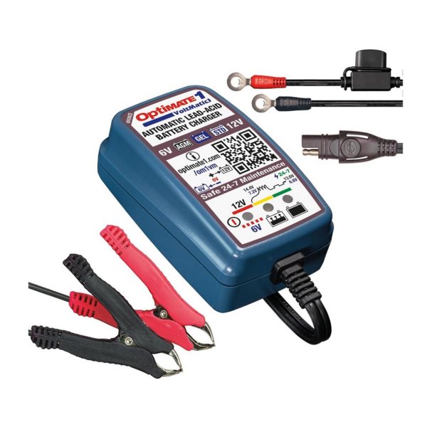 Battery charger charger 6 / 12 volt standard AGM gel batteries OptiMATE1 VoltMatic