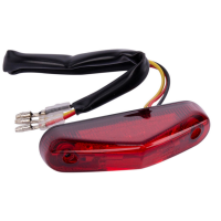 LED Taillight with License Plate Light Universal Red...