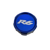 Bremsflüssigkeitsdeckel mit R6 Logo blau + Manschette R6 Yamaha YZF R6 C3/6