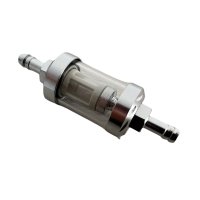Gasoline filter chrome glass 8 mm connection washable f....