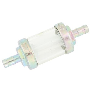 Universal Benzinfilter Silber Transparent 6 mm Anschluss...