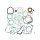 Gasket set complete Athena Vespa GTS 125 GT 125 L Aprilia Atlantic 125 Derbi GP1 125 Piaggio X8 125