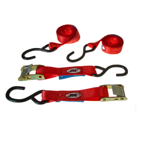 Lashing strap 25 mm/2 meter set JMP with clamp lock and S-hook