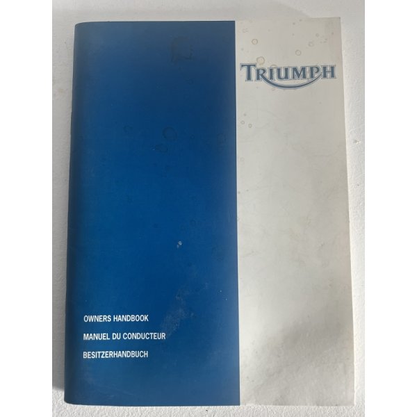 Owners Manual Triumph Sprint ST 955 Sprint RS 1999-