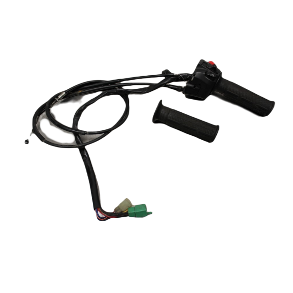 Right switch + handle + throttle cable Kawasaki GPZ 500 S (EX500D)