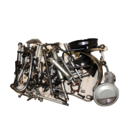Various parts + screws (from engine) Kawasaki GPZ 500 S...