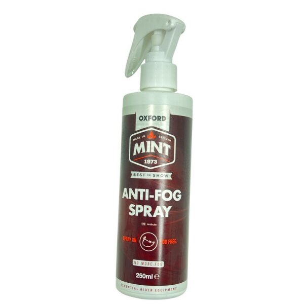 Helmvisier Brille Autoscheibe Antibeschlag Spray Oxford Mint 250 ml