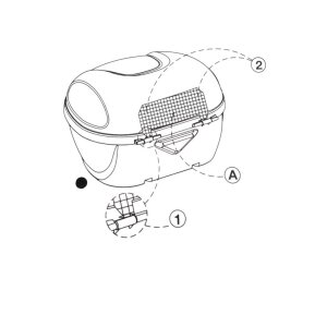 Rückenpolster Polster Top Case OE Suzuki Dl 650 , DL 1000 Vstrom